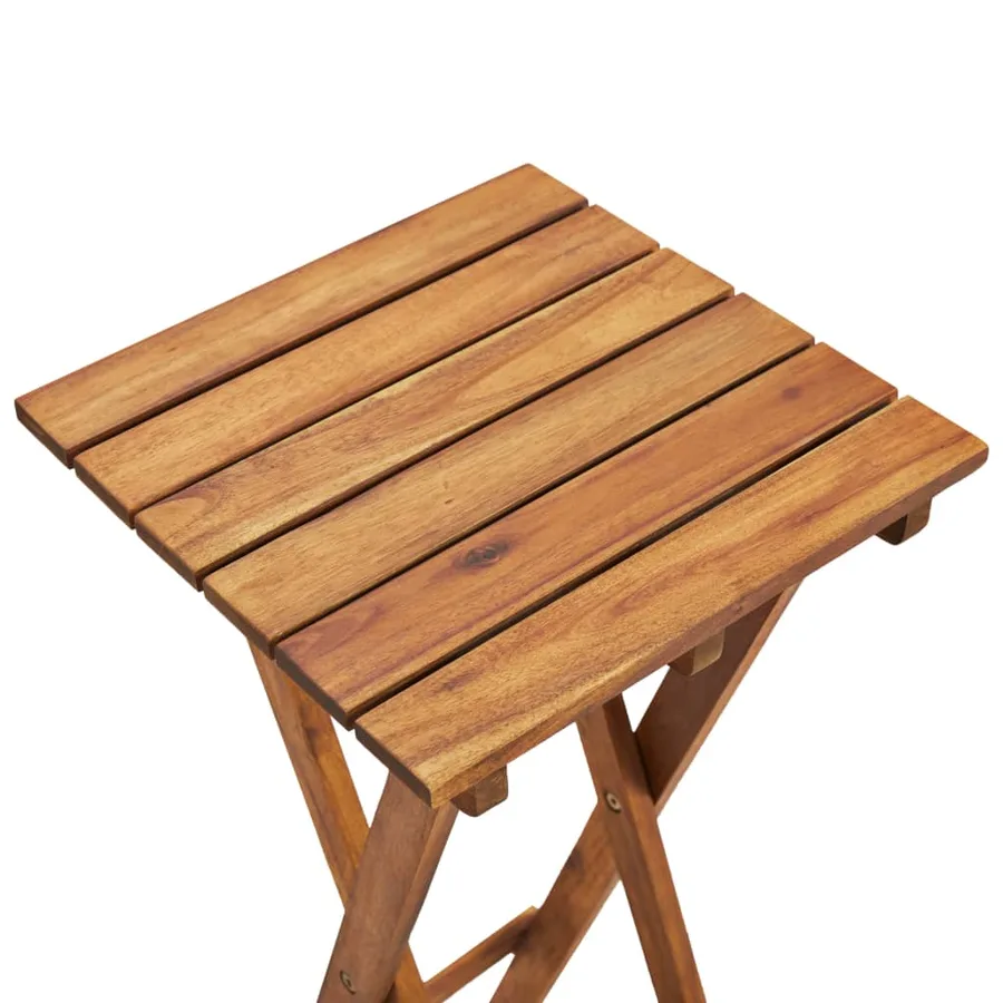 Support pour plantes 30x30x38 cm Bois d'acacia solide - 5