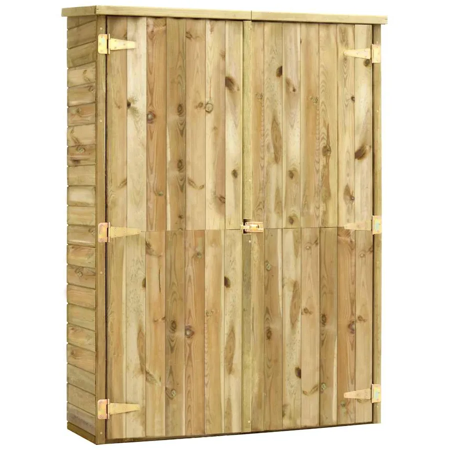 Garden tool shed 123x50x171 cm Impregnated pinewood - 2
