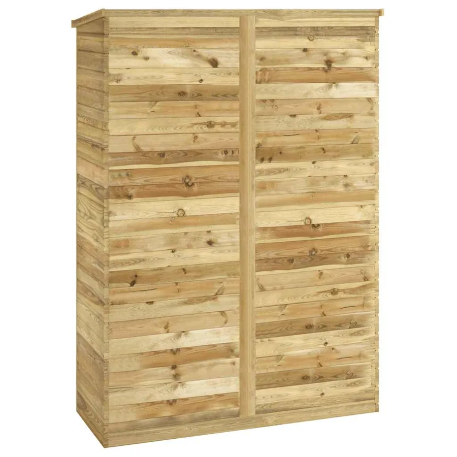 Garden tool shed 123x50x171 cm Impregnated pinewood - 6