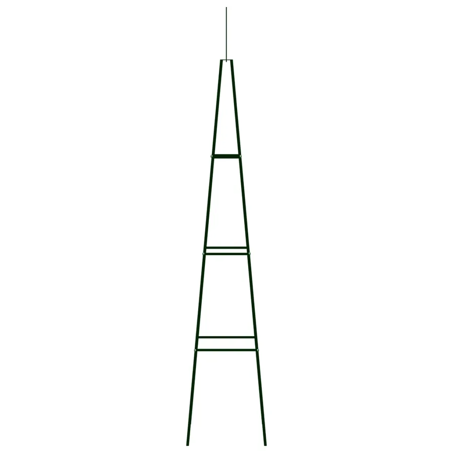 Supports plantes grimpantes 2 pcs Vert foncé 35x35x195 cm Fer - 3