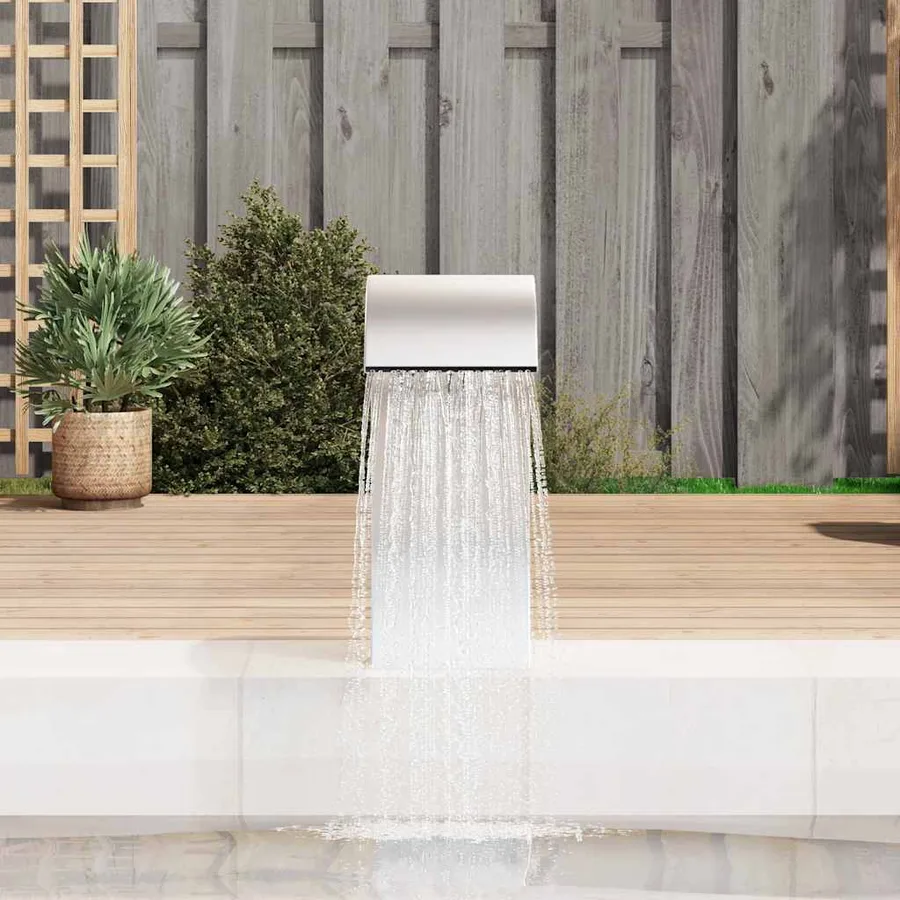 Fontaine de piscine 22x60x70 cm acier inoxydable 304 - 3