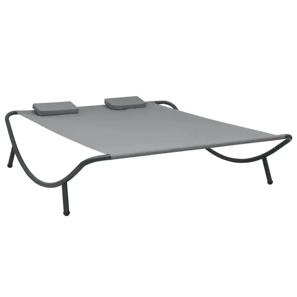 Outdoor sun lounger Fabric Anthracite
