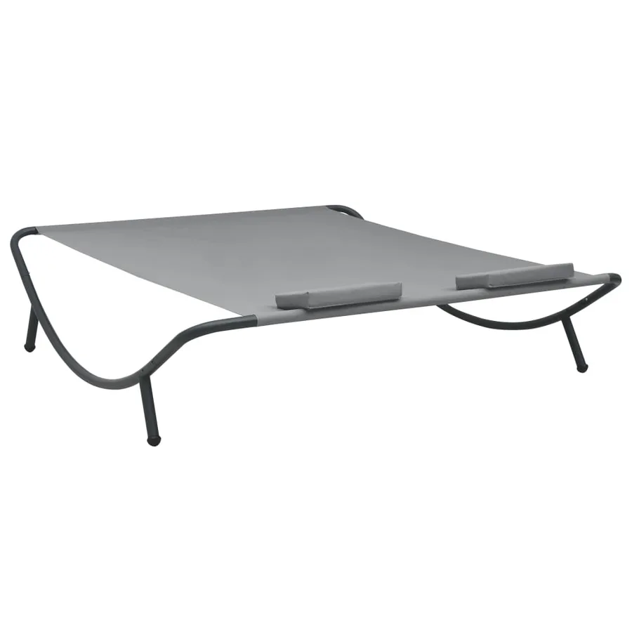 Outdoor sun lounger Fabric Anthracite - 4