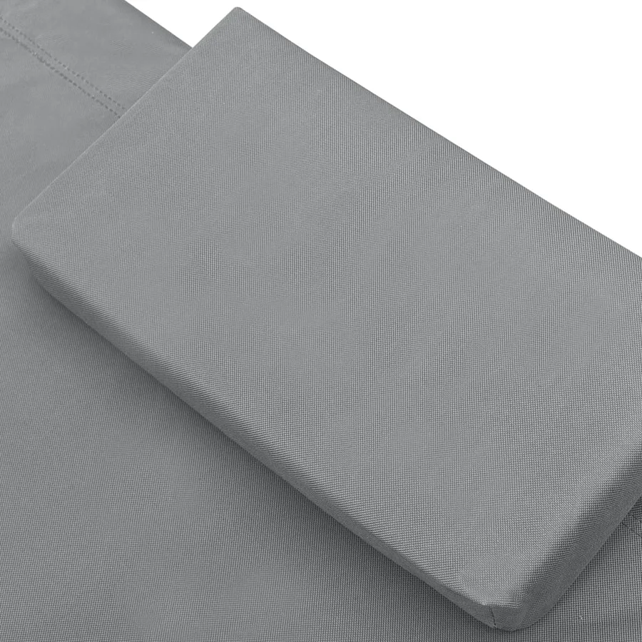 Outdoor sun lounger Fabric Anthracite - 5