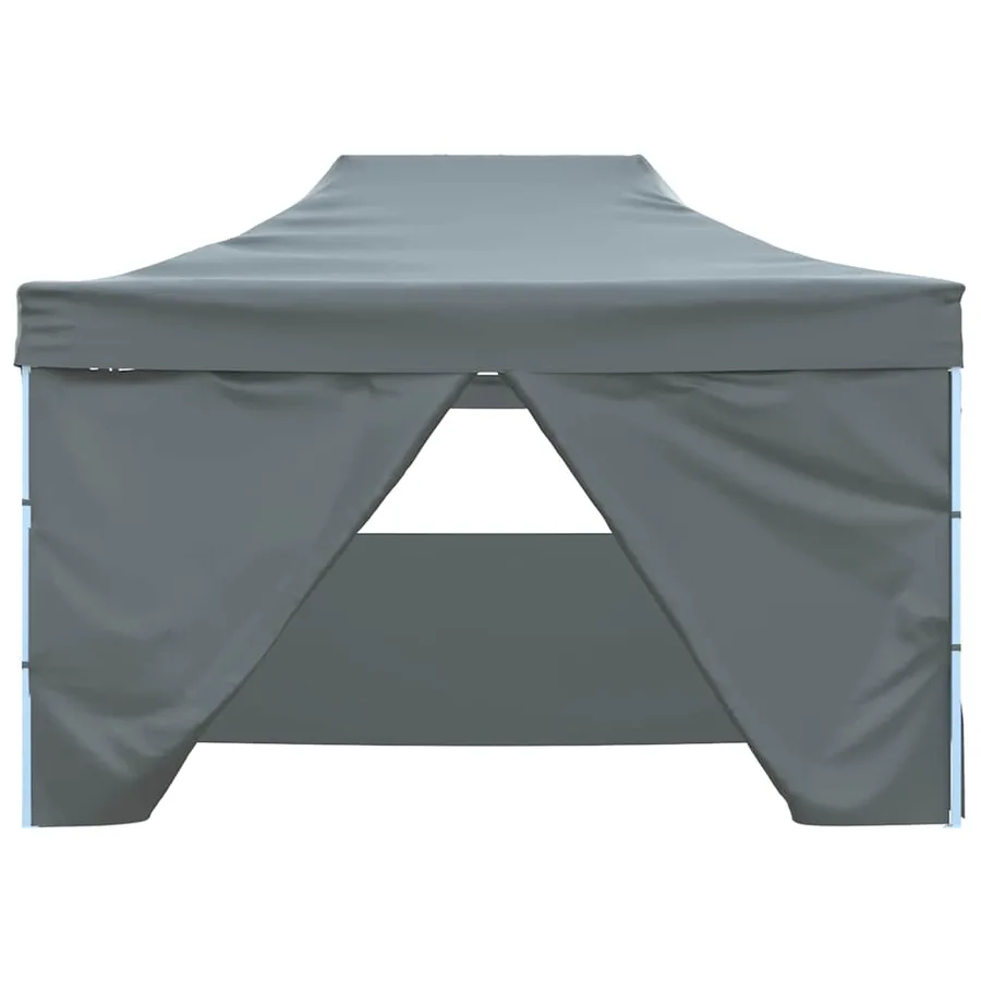 Tente de réception pliable avec 4 parois 3x4 m Acier Anthracite - 3