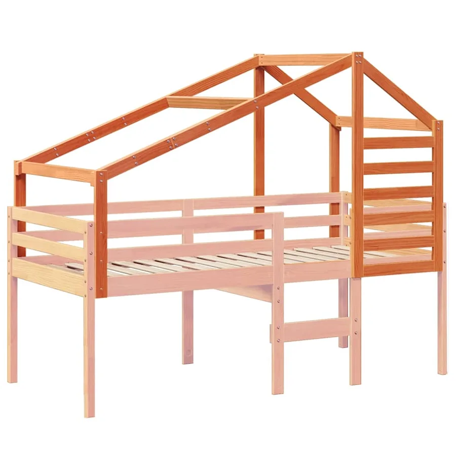 Toit de lit pour enfants 188x97x113 cm bois de pin massif - 3