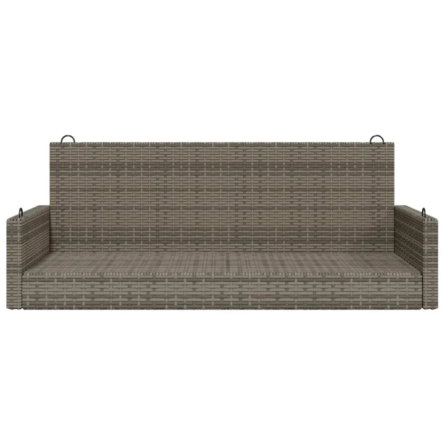 Balancelle gris 119x56x48 cm résine tressée - 4