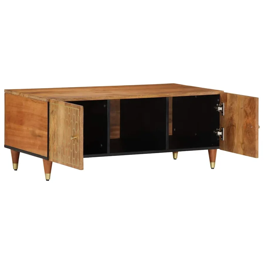 Table basse 100x54x40 cm bois de manguier massif - 3