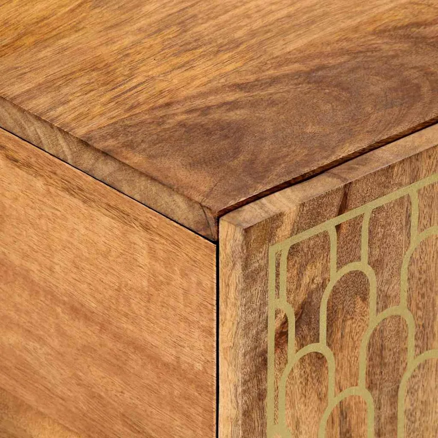 Table basse 100x54x40 cm bois de manguier massif - 7