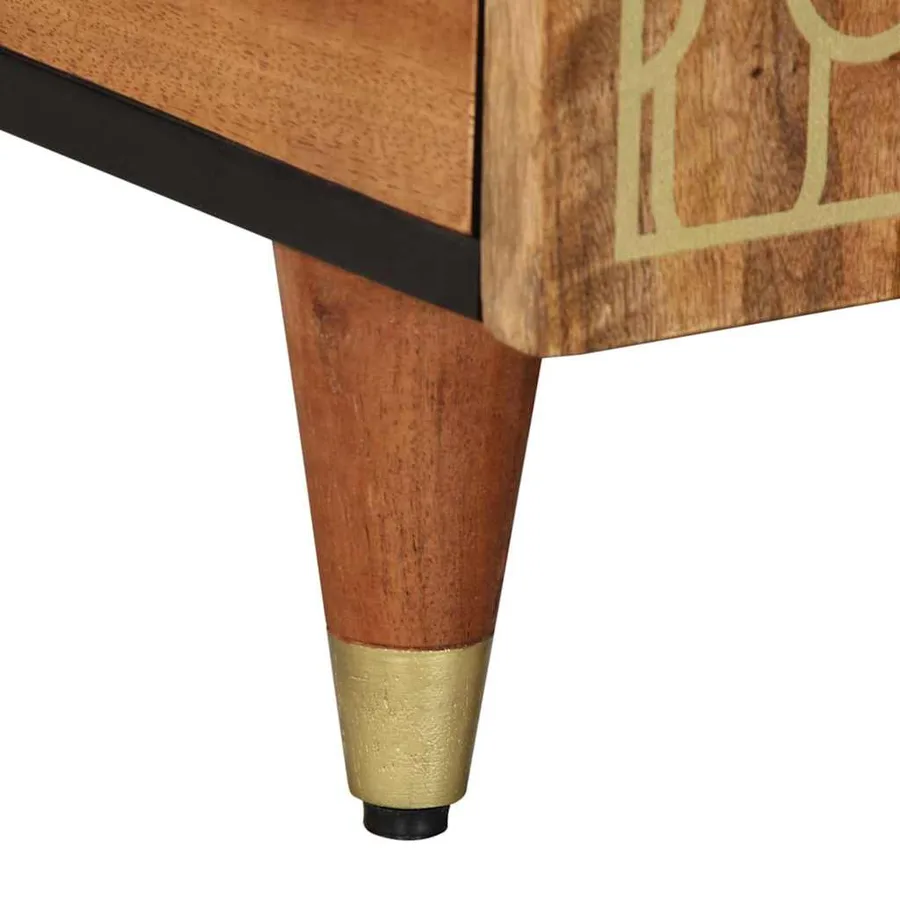 Table basse 100x54x40 cm bois de manguier massif - 9