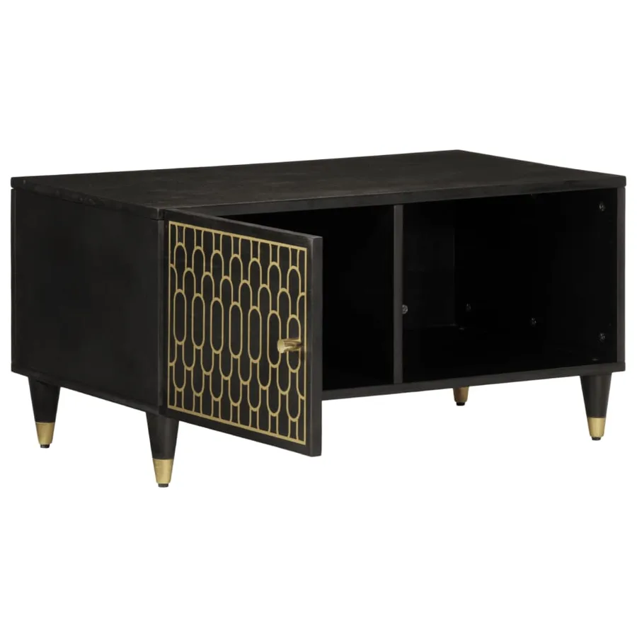 Table basse 80x50x40 cm bois de manguier massif - 2