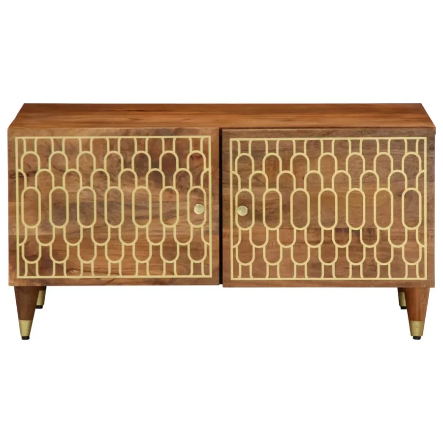 Table basse 80x50x40 cm bois de manguier massif - 2