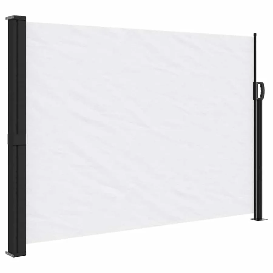 Auvent latéral rétractable blanc 140x500 cm - 2