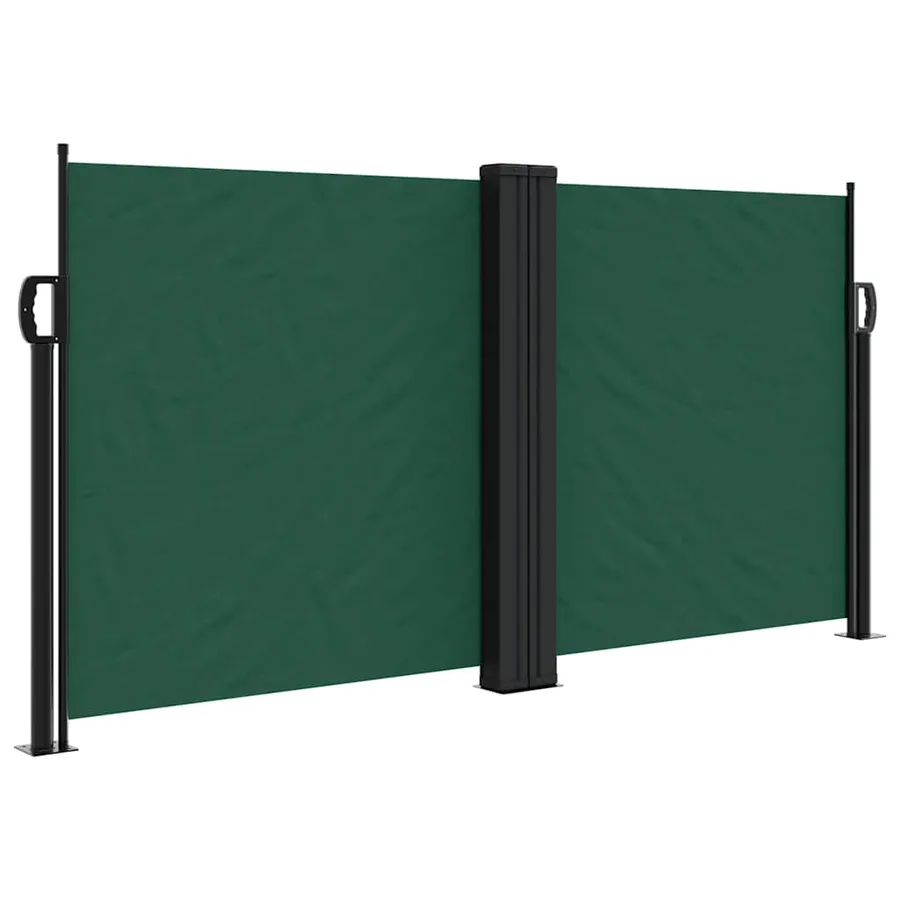 Auvent latéral rétractable vert foncé 120x1200 cm - 2