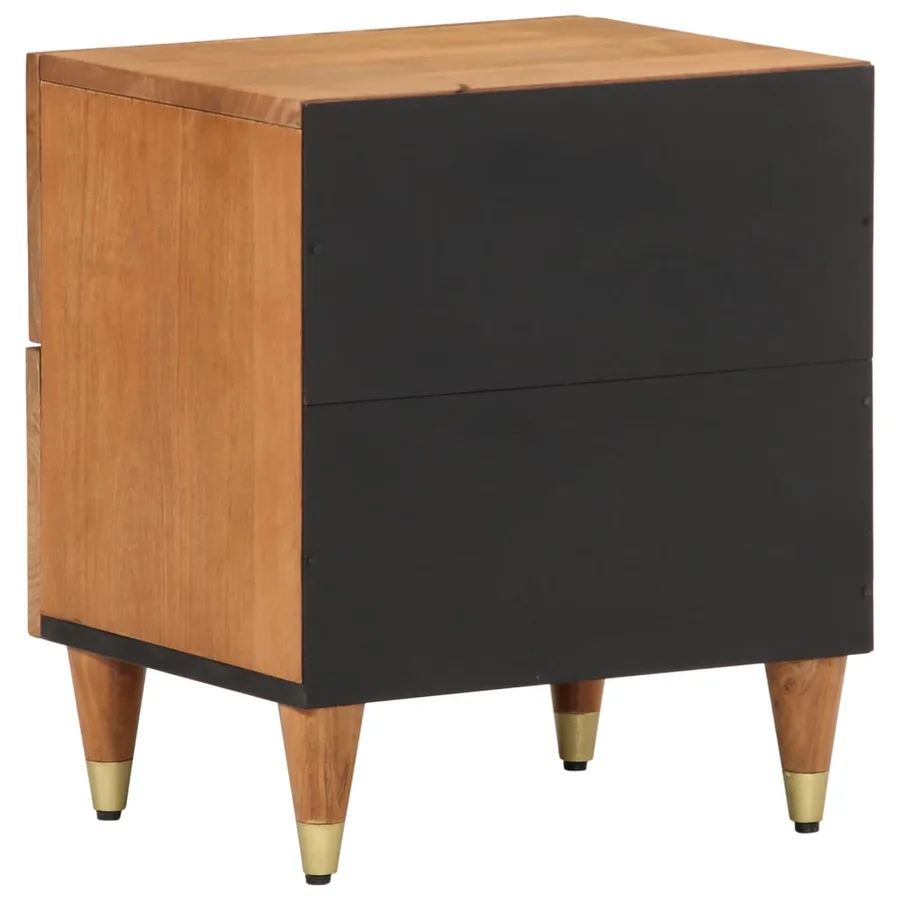 Table de chevet 40x33x46 cm Bois de manguier solide - 5