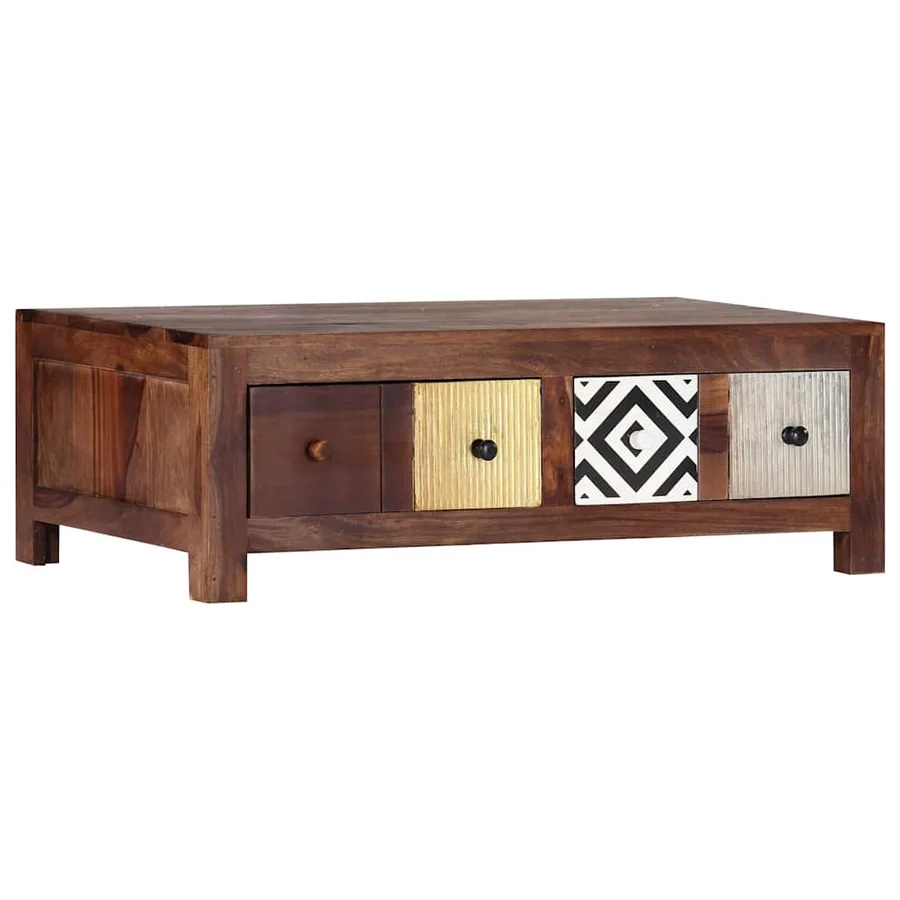 Table basse 90x50x30 cm Bois massif - 6