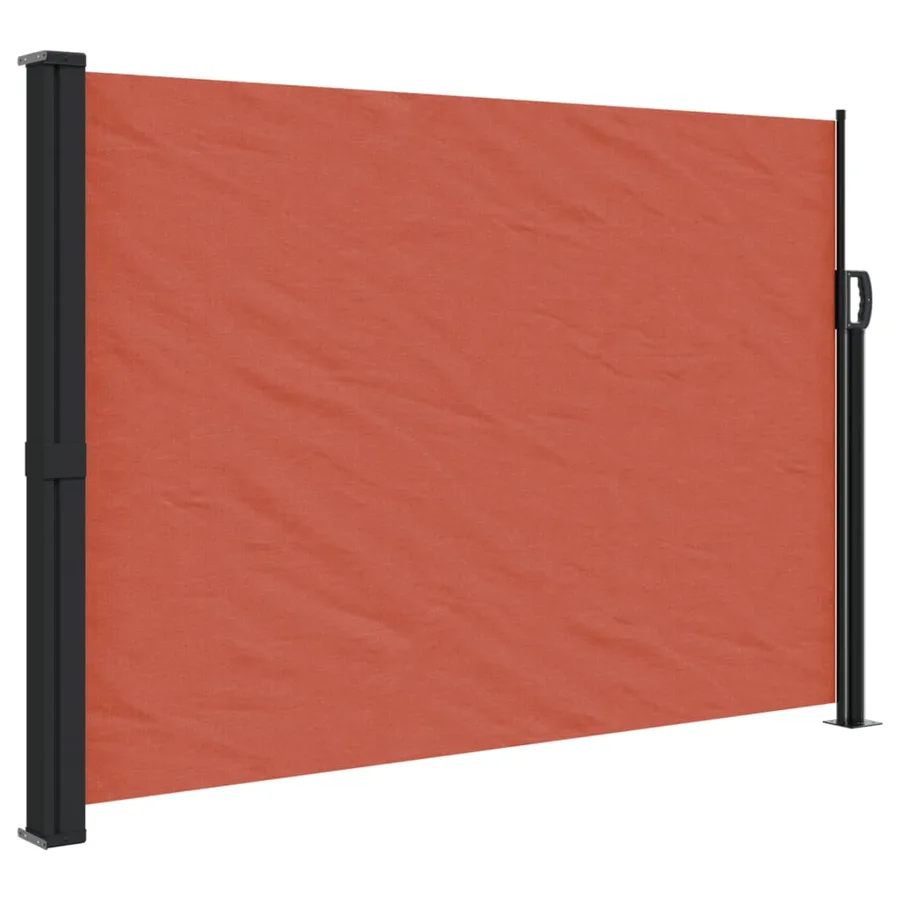 Auvent latéral rétractable terre cuite 140x500 cm - 2