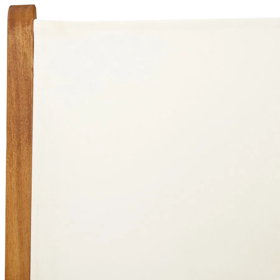 Chaises de jardin lot de 2 blanc crème bois acacia massif tissu - 9