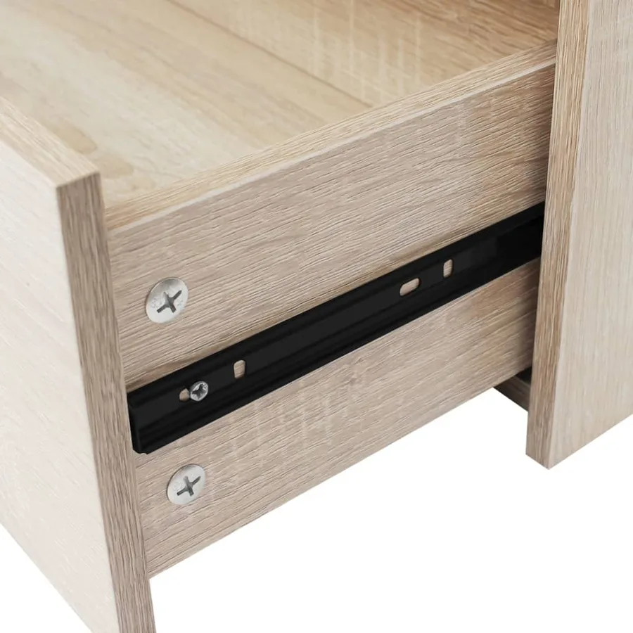 Buffet avec 4 tiroirs 60 x 30,5 x 71 cm Couleur de chêne - 5