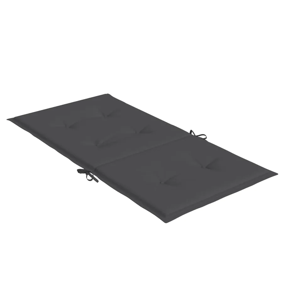 Coussins de chaise à dossier bas lot de 2 anthracite mélangé - 6