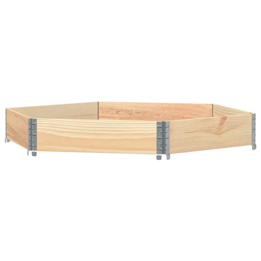 Lit surélevé hexagonale 160x160 cm bois de pin massif - 2
