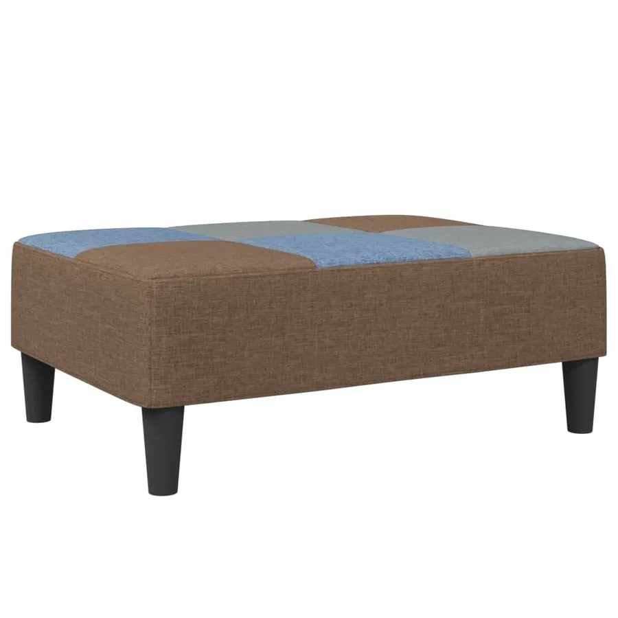 Repose-pied patchwork 77x55x31 cm tissu - 2