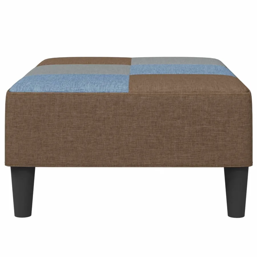 Repose-pied patchwork 77x55x31 cm tissu - 5