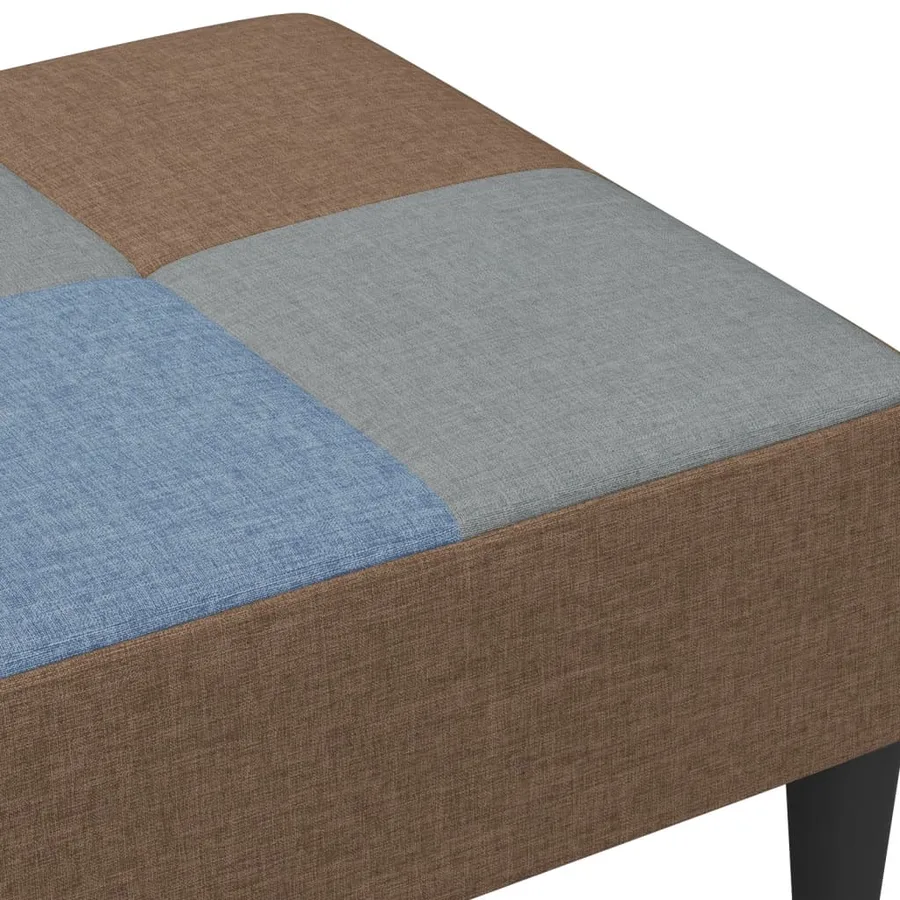Repose-pied patchwork 77x55x31 cm tissu - 6
