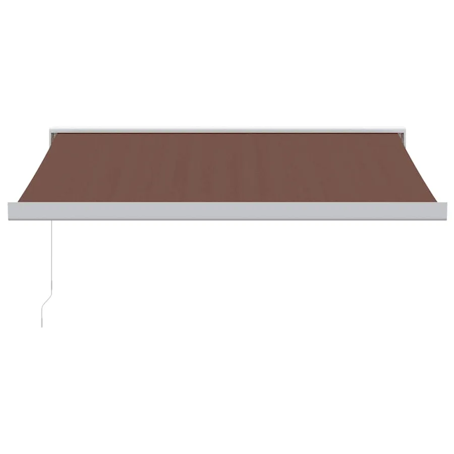 Auvent manuel rétractable marron 350x250 cm - 3