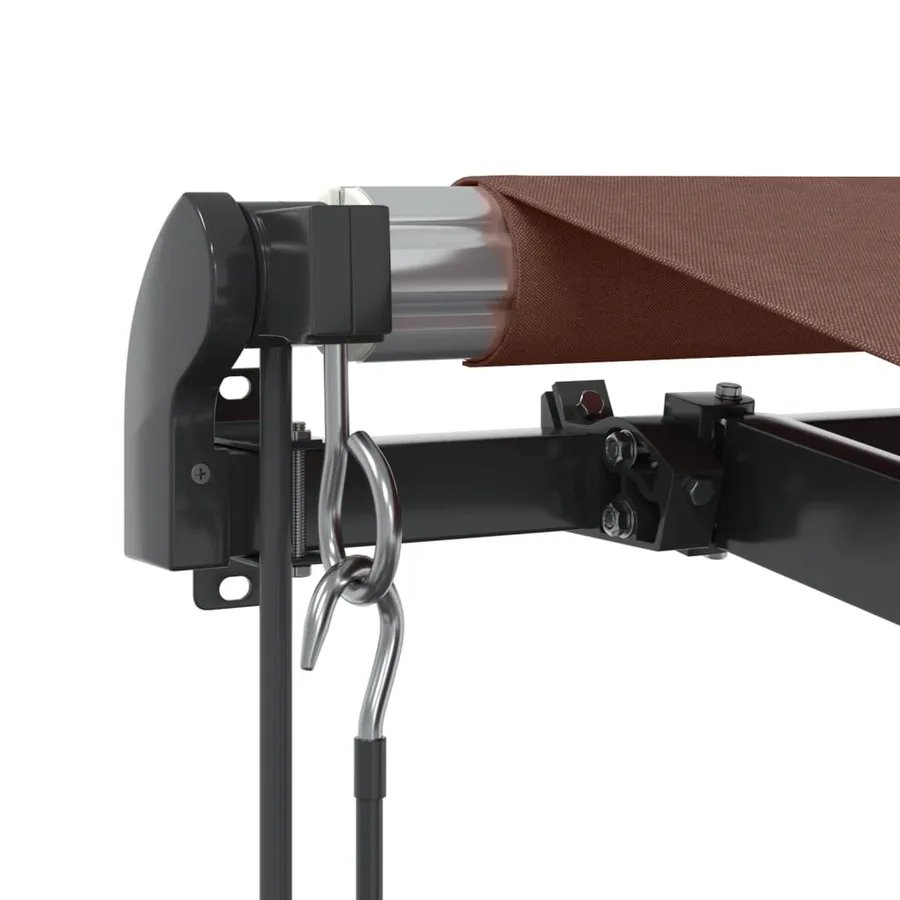 Auvent rétractable automatique marron 450x350 cm - 6