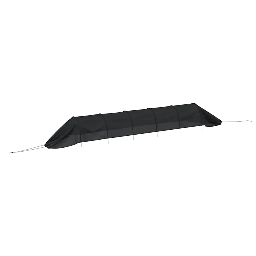 Tunnels en filet 4 pcs noir acier et polyéthylène - 4