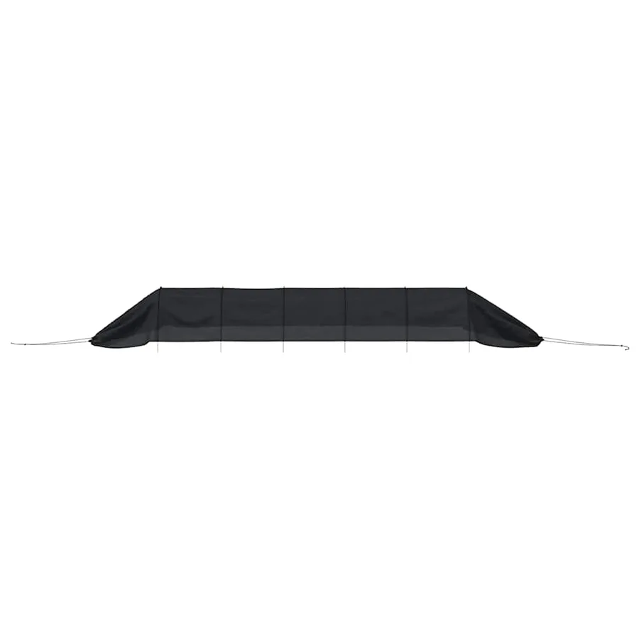 Tunnels en filet 4 pcs noir acier et polyéthylène - 5