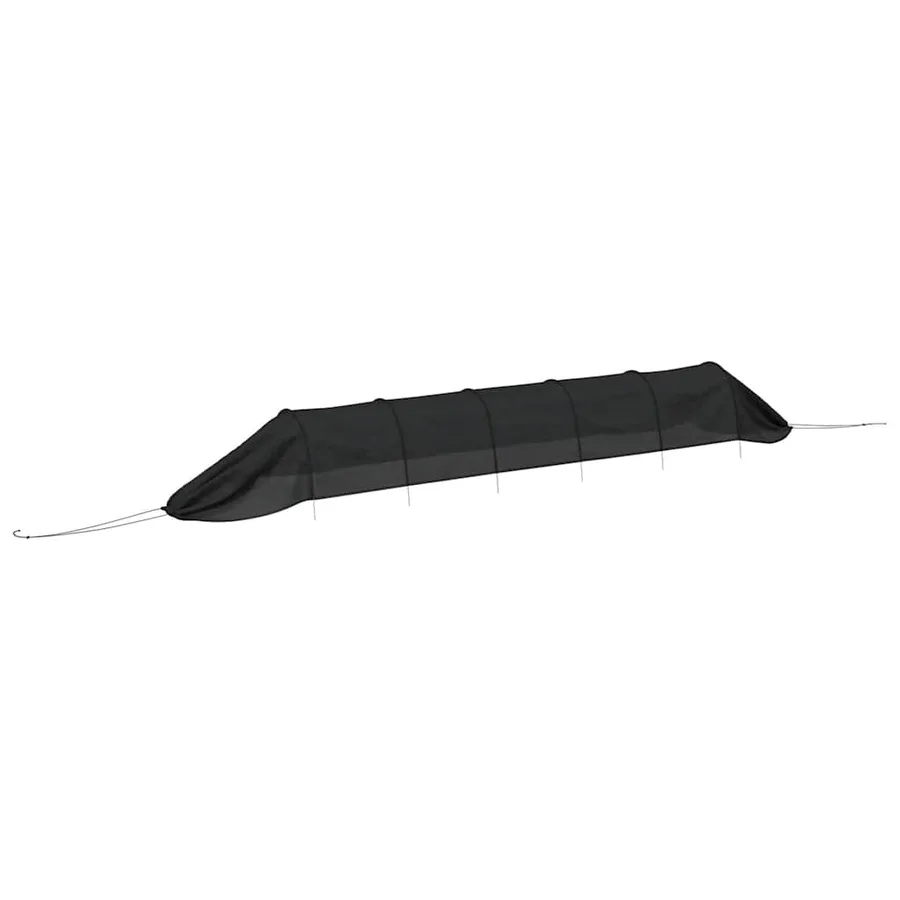 Tunnels en filet 4 pcs noir acier et polyéthylène - 7