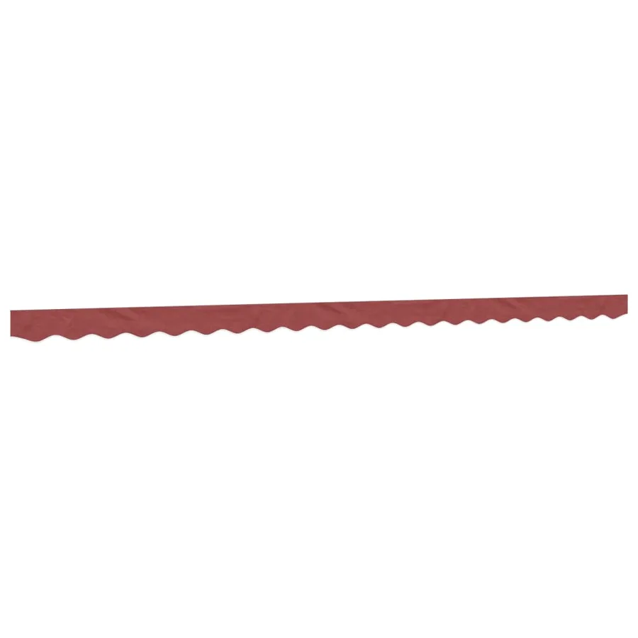 Tissu de remplacement de cantonnière d’auvent rayure bordeaux - 2