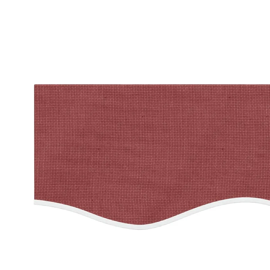 Tissu de remplacement de cantonnière d’auvent rayure bordeaux - 4