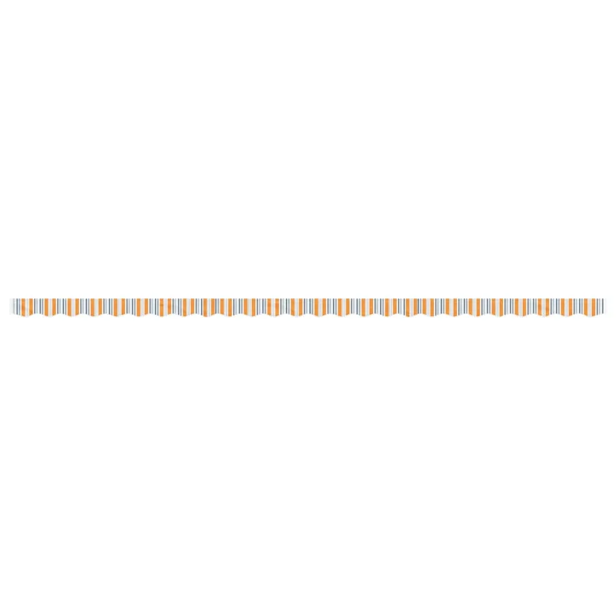Tissu de remplacement de cantonnière d’auvent multicolore 6 m - 3