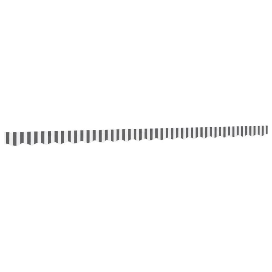 Tissu de remplacement de cantonnière d’auvent anthracite blanc - 2