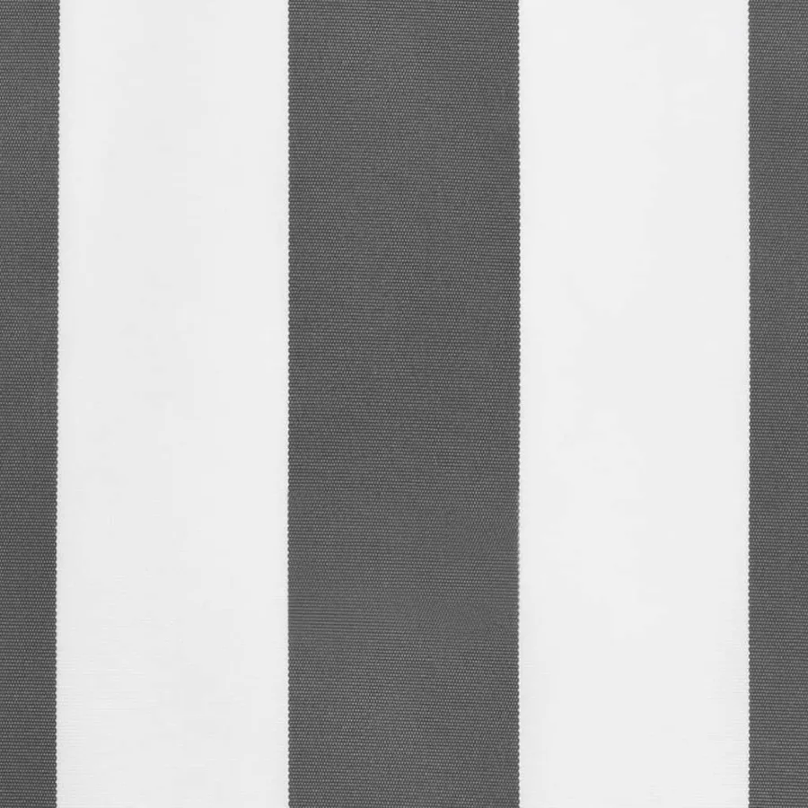 Tissu de remplacement de cantonnière d’auvent anthracite blanc - 5