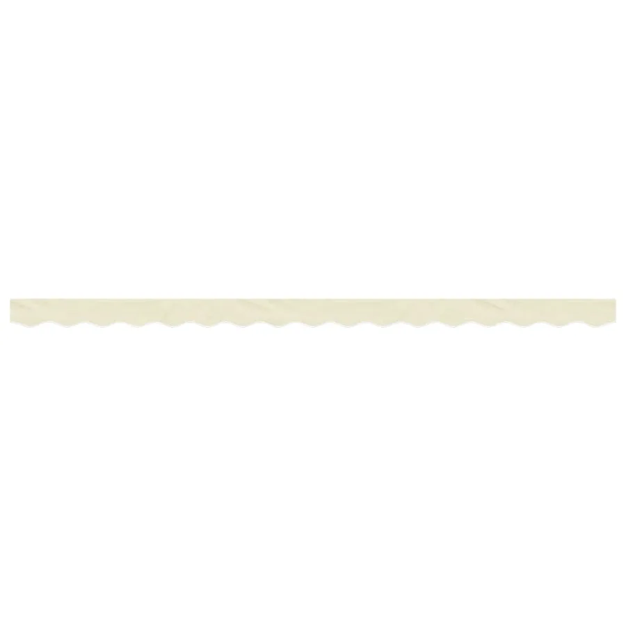 Tissu de remplacement de cantonnière d’auvent rayure crème 4 m - 3