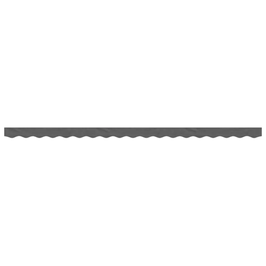 Tissu de remplacement de cantonnière d’auvent rayure anthracite - 3