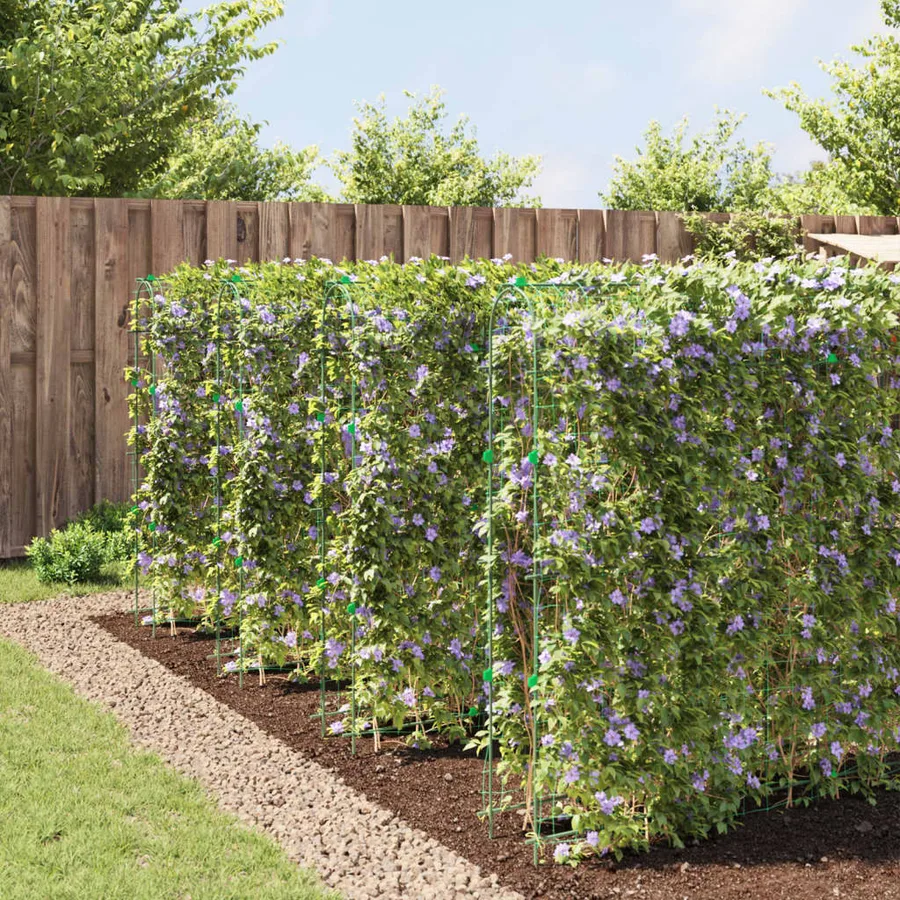 Treillis de jardin pour plantes grimpantes 4 pcs forme en U - 3