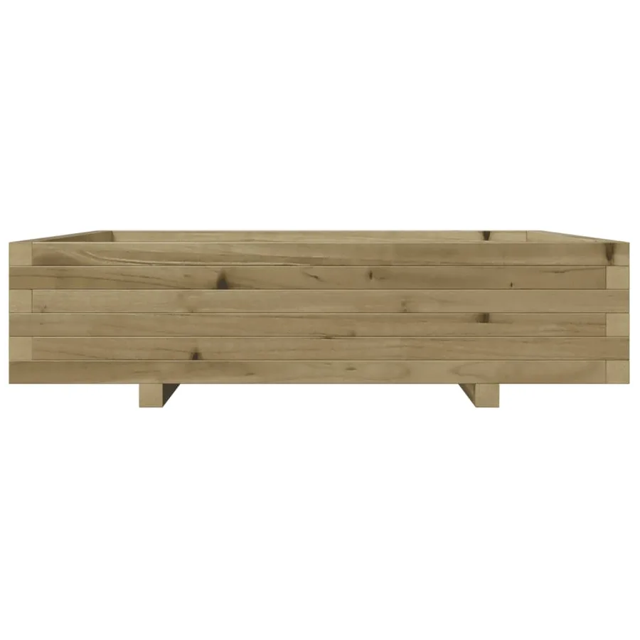 Jardinière 100x100x26,5 cm bois de pin imprégné - 5