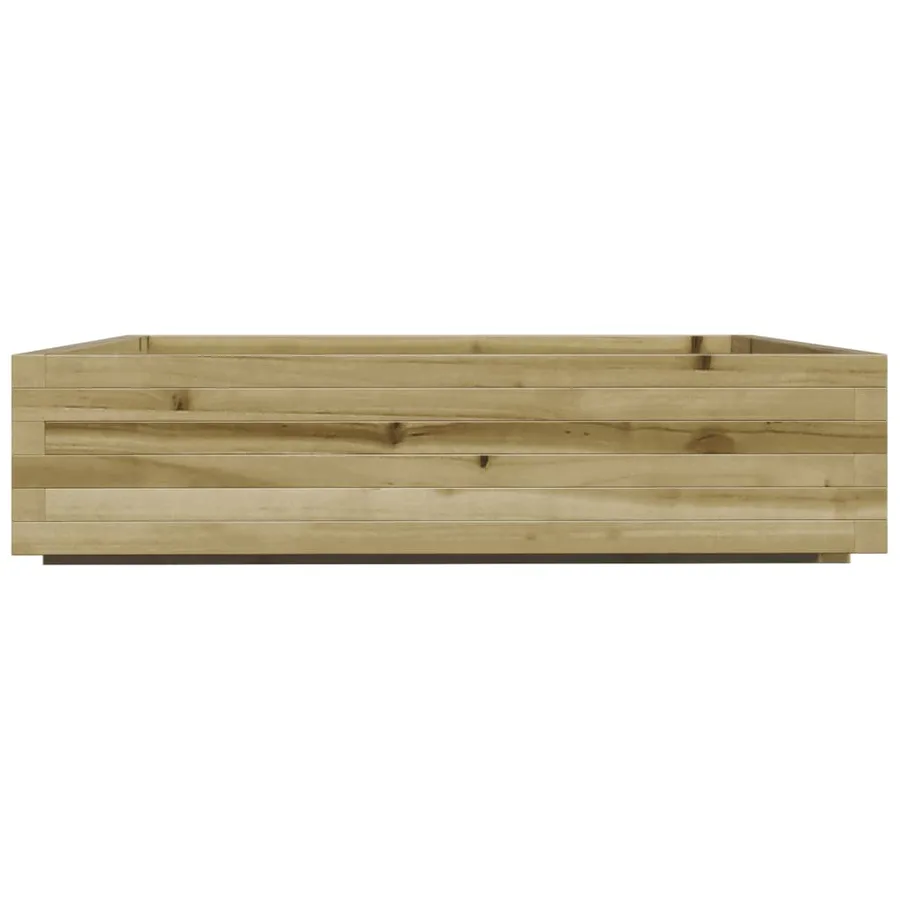 Jardinière 100x100x26,5 cm bois de pin imprégné - 6