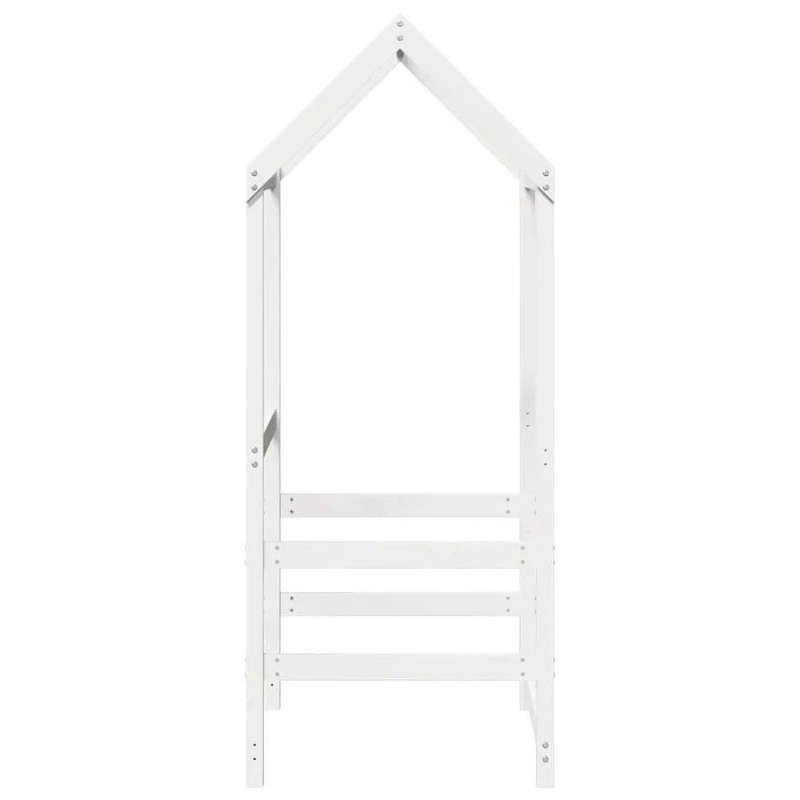 Toit de lit pour enfants blanc 98x70x176,5cm bois de pin massif - 5