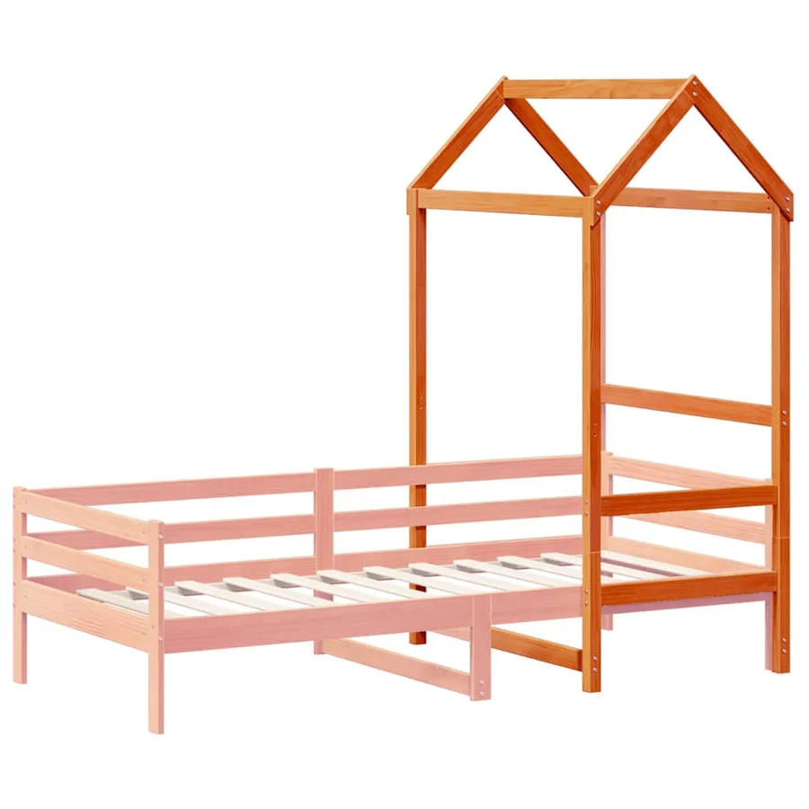 Toit de lit pour enfants 108x70x176,5 cm bois de pin massif - 3