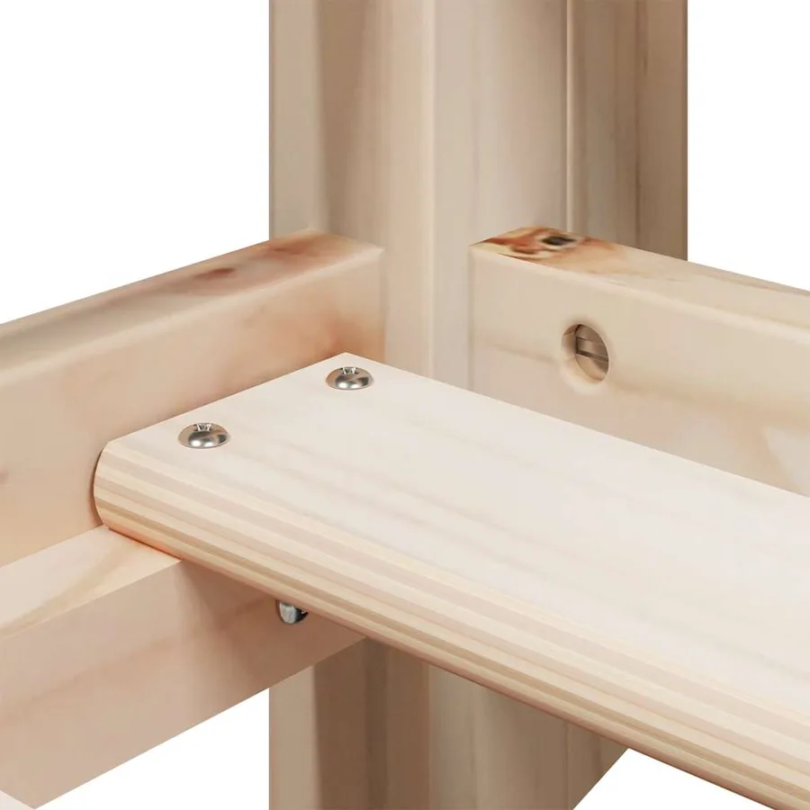 Lit superposé sans matelas 90x190 cm bois de pin massif - 9