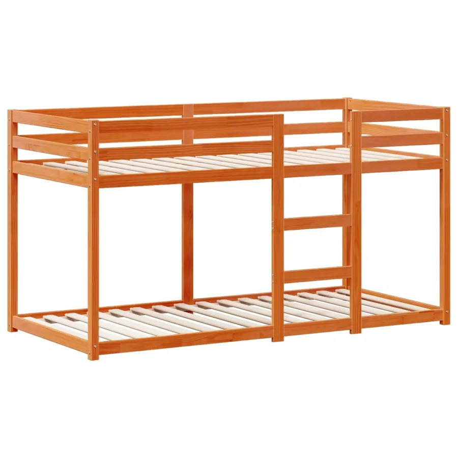 Lit superposé sans matelas cire marron 90x190 cm pin massif - 5