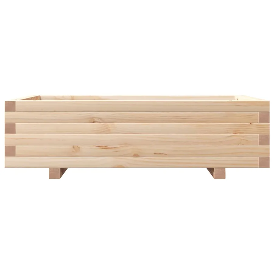 Jardinière 90x60x26,5 cm bois de pin massif - 5