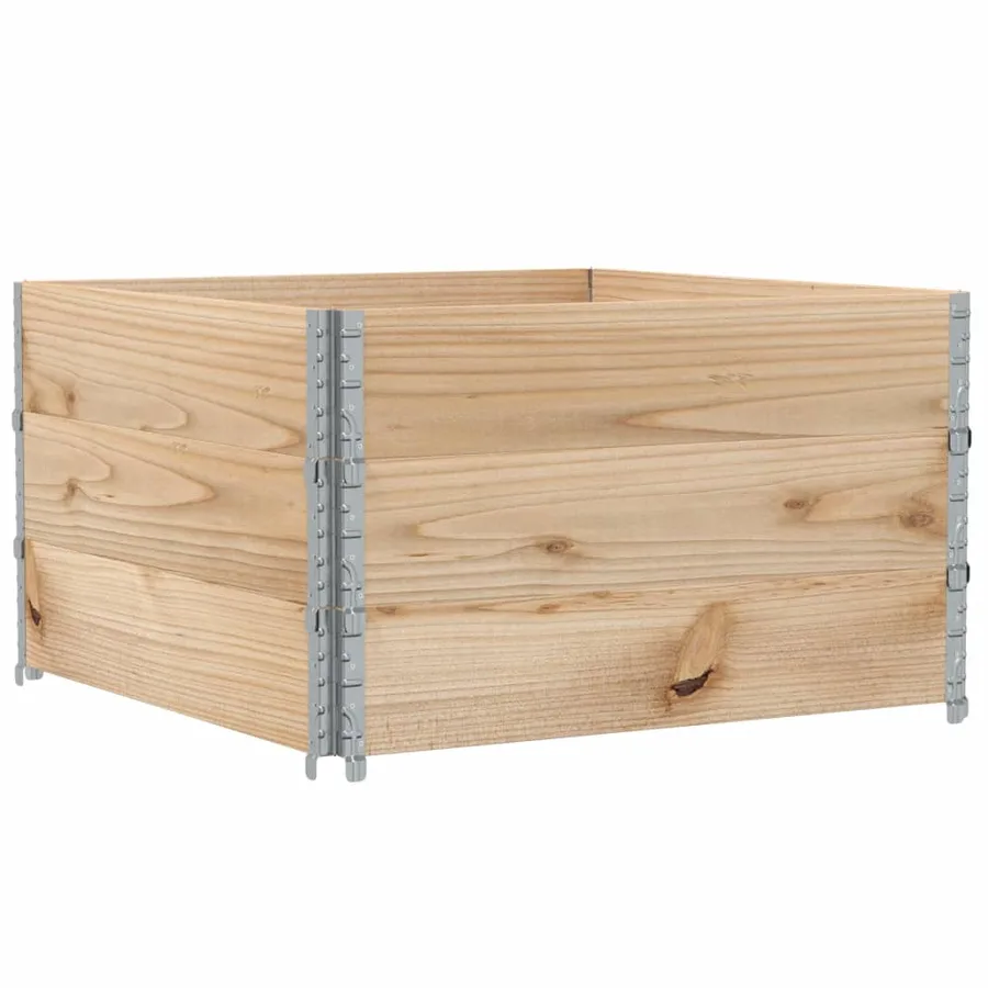 Jardinière 100x100 cm bois de pin massif - 2