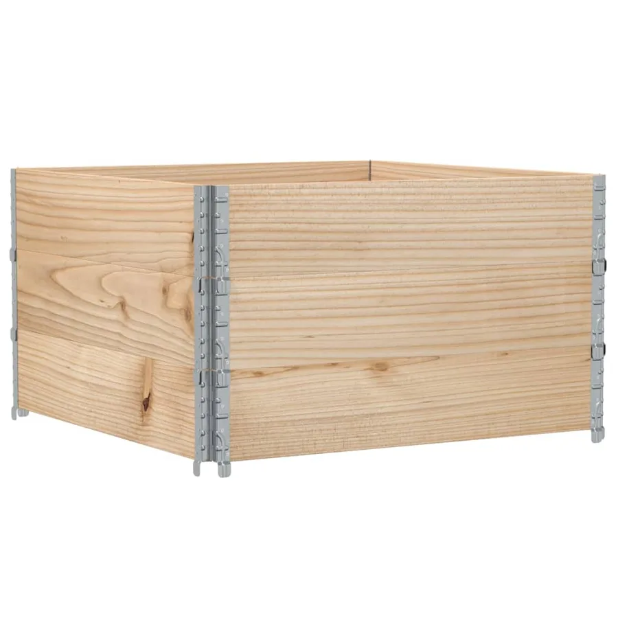 Jardinière 100x100 cm bois de pin massif - 5
